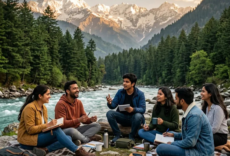 Locked.in community retreat in Kasol, Himachal Pradesh